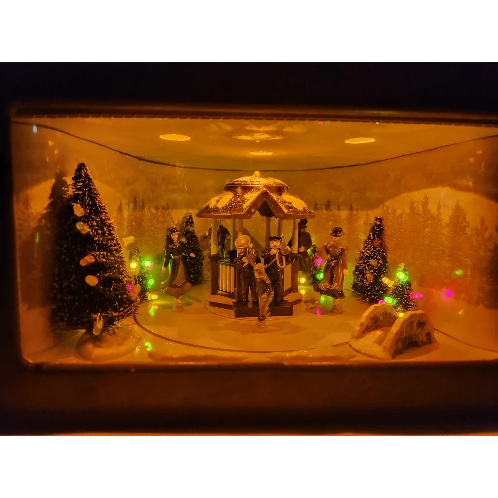 Mr. Christmas Gold Label Grand Animated Concertina Motion Music Box 50 Songs